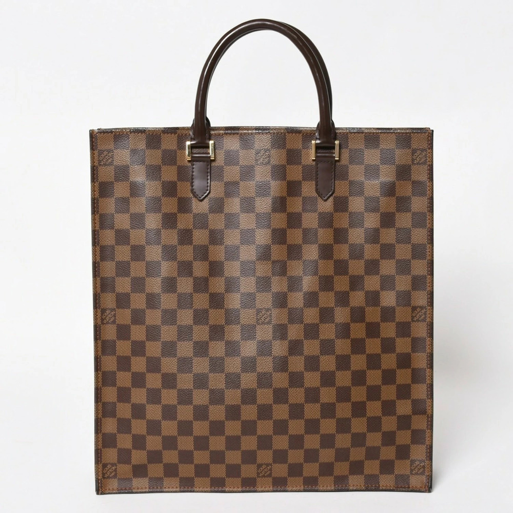 LOUIS VUITTON Sac Plat tote bag Damier canvas brown
